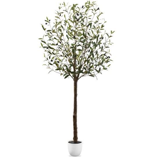 Best Choice Products; Best Choice Products Artificial Olive Tree, Lifelike Faux Tree, Home Accent Décor w/ Planter Pot, Realistic Trunk; Category:Spring Trees & Floor Plants; Image:1